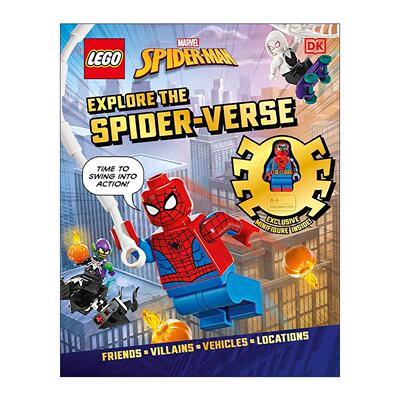 英文原版 DK LEGO Marvel Spider-Man Explore the Spider-Verse 乐高探索平行宇宙的漫威蜘蛛侠 精装 附赠人偶 进口英语原版书籍