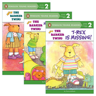 Readers The Penguin 英文原版 Level 进口英语原版 Twins 企鹅青少分级阅读2级 Barker 书籍 巴克双胞胎系列3册 Young