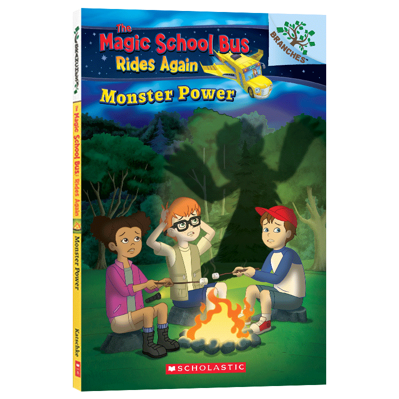 英文原版 The Magic School Bus Rides Again #1 Monster Power 神奇校车 再次出发 怪兽的力量 英文版