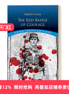 英文原版 The Red Badge of Courage 红色英勇勋章 Dover Thrift Editions 英文版 进口英语原版书籍