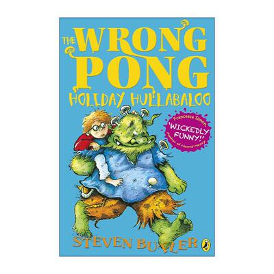 英文原版 The Wrong Pong Holiday Hullabaloo 内维尔与巨兽族2 青少年幽默插画故事书 Steven Butler 英文版 进口英语原版书籍