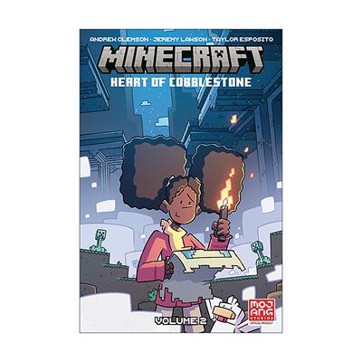 英文原版 Minecraft Heart of Cobblestone Volume 2 我的世界 鹅卵石之心 卷二 儿童奇幻漫画 英文版 进口英语原版书籍