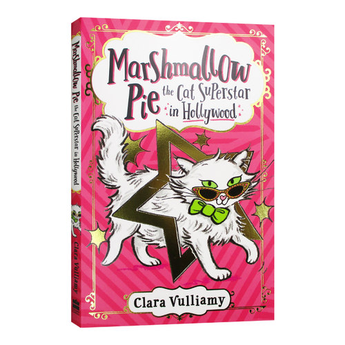 英文原版 Marshmallow Pie the Cat Superstar in Hollywood 猫巨星棉花糖派3 英文版 进口英语原版书籍