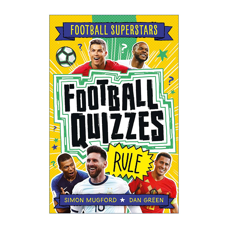 英文原版 Football Superstars Football Quizzes Rule 足球明星特辑 足球规则问答 儿童运动科普百科 英文版 进口英语原版书籍
