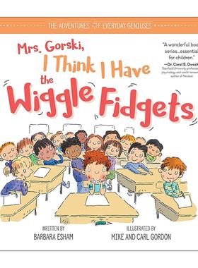 英文原版 Mrs.Gorski I Think I Have the Wiggle Fidgets 戈尔斯基夫人 我觉得我得了多动症 儿童保持专注精装绘本 ADHD与ADD