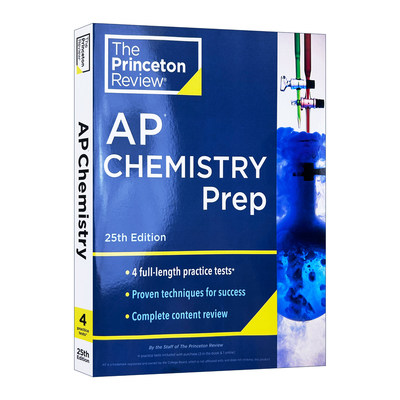 英文原版 Princeton Review AP Chemistry Prep 25th Edition 普林斯顿评论AP化学 第25版 2024 英文版 进口英语原版书籍