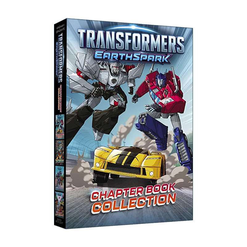 英文原版 Transformers EarthSpark Chapter Book Collection 变形金刚 地球火种 4册章节书盒装 英文版 进口英语原版书籍