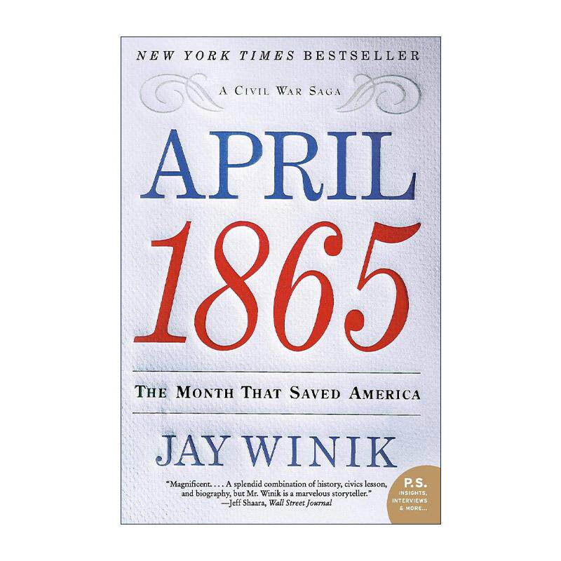 英文原版 April 1865 一八六五年四月 拯救了美国的那一个月 英文版 进口英语原版书籍