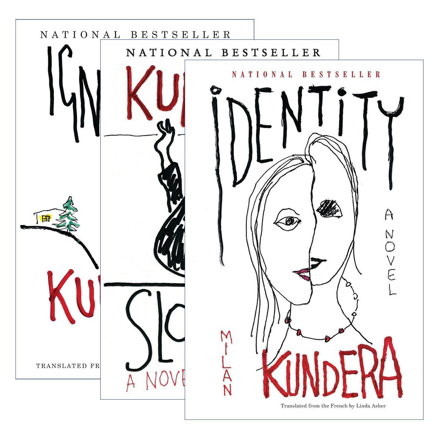 英文原版 Identity/Slowness/Ignorance 米兰昆德拉 遗忘三部曲3册 英文版 进口英语原版书籍