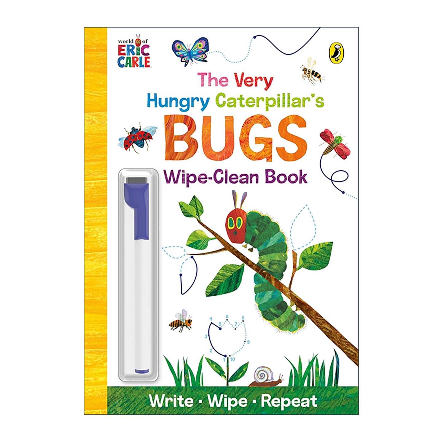 英文原版 The Very Hungry Caterpillar’s Bugs 好饥饿的毛毛虫 儿童益智可擦写纸板书 英文版 进口英语原版书籍