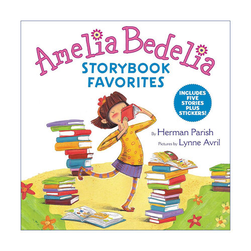 英文原版 Amelia Bedelia Storybook Favorites 糊涂女佣故事合集1 含5则故事 附贴纸 精装 英文版 进口英语原版书籍