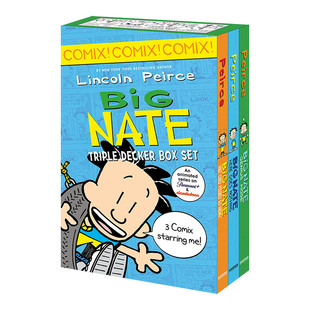 Decker Box 进口原版 Nate 英文书籍 3册套装 Triple 大内特四格漫画1 Big Set