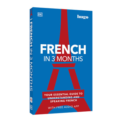 French in 3 Months with Free Audio App 3个月法语速成 带音频软件进口原版英文书籍