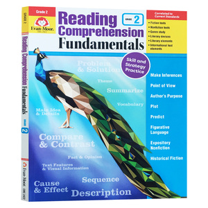 阅读理解基础强化练习 二年级 Reading Comprehension Fundamentals Grade 2 英文原版辅导书 小学2年级英语阅读练习册 Evan Moor