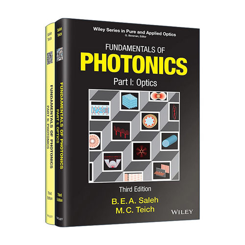 英文原版 Fundamentals of Photonics 光子学基础2卷集 全彩精装第3版 英文版 进口英语原版书籍
