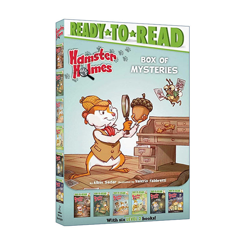 英文原版 Hamster Holmes Box of Mysteries 仓鼠福尔摩斯神秘盒子6册盒装 准备读分级阅读level 2 英文版 进口英语原版书籍