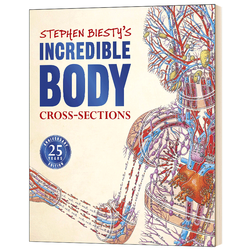 不可思议的大剖面 人体的秘密 Stephen Biesty's Incredible Body Cross sections 英文原版 25周年版 DK科普百科英文版进口英语书
