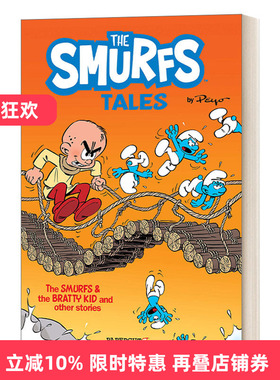 英文原版 The Smurf Tales 1 The Smurfs and The Bratty Kid  蓝精灵故事1 英文版 进口英语原版书籍