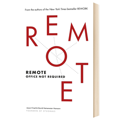 Remote重来2：更为简单高效的工作方式进口原版英文书籍