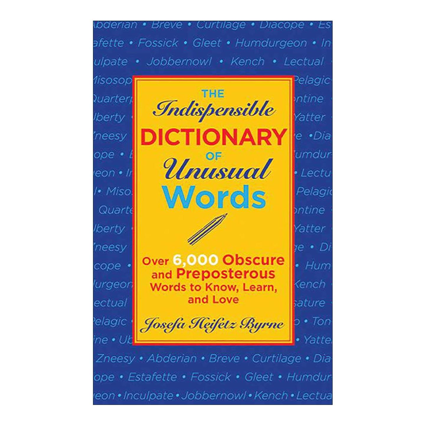 英文原版 The Indispensable Dictionary of Unusual Words 奇词妙语词典 六千多条鲜为人知和荒诞不经的词语 进口英语原版书籍