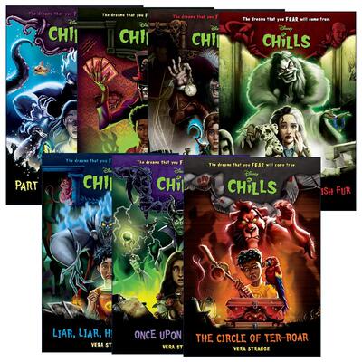 英文原版 Disney Chills 迪士尼心惊故事系列1-7册 儿童冒险小说 你噩梦的一部分 另一边的恶魔 骗子好着急 英文版 进口原版书籍
