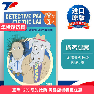 英文原版 Case of the Stolen Drumsticks Detective Paw of the Law Time to Read  Level 3 偷鸡腿案 英文版 进口英语原版书籍
