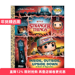 英文原版 Stranger Things Inside Outside Upside Down Funko Pop Little Golden Book 怪奇物语 内外颠倒 兰登书屋精装小金书