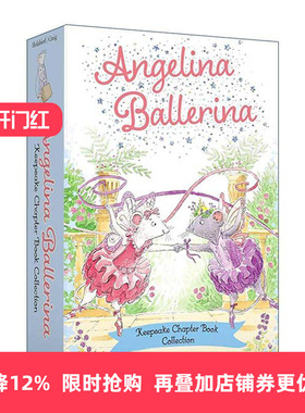 英文原版 Angelina Ballerina Keepsake Chapter Book Collection 芭蕾小精灵安吉莉娜 章节书 4册盒装 英文版 进口英语原版书籍