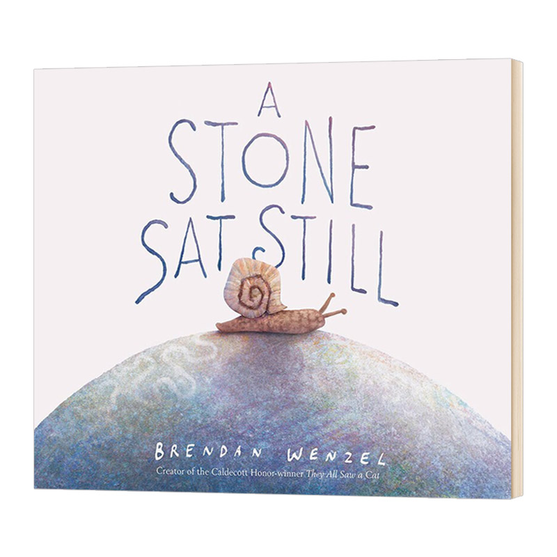 英文原版 A Stone Sat Still  石头一动也不动  精装绘本 凯迪克奖得主布兰登·文策尔 英文版 进口原版英文书籍