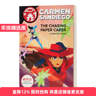英文原版 The Chasing Paper Caper Graphic Novel 神偷卡门3 电影漫画故事图画书 Netflex剧 英文版 进口英语原版书籍