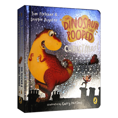 英文原版 The Dinosaur That Pooped Christmas 拉屎的恐龙系列：圣诞礼物 纸板书 进口原版英文书籍