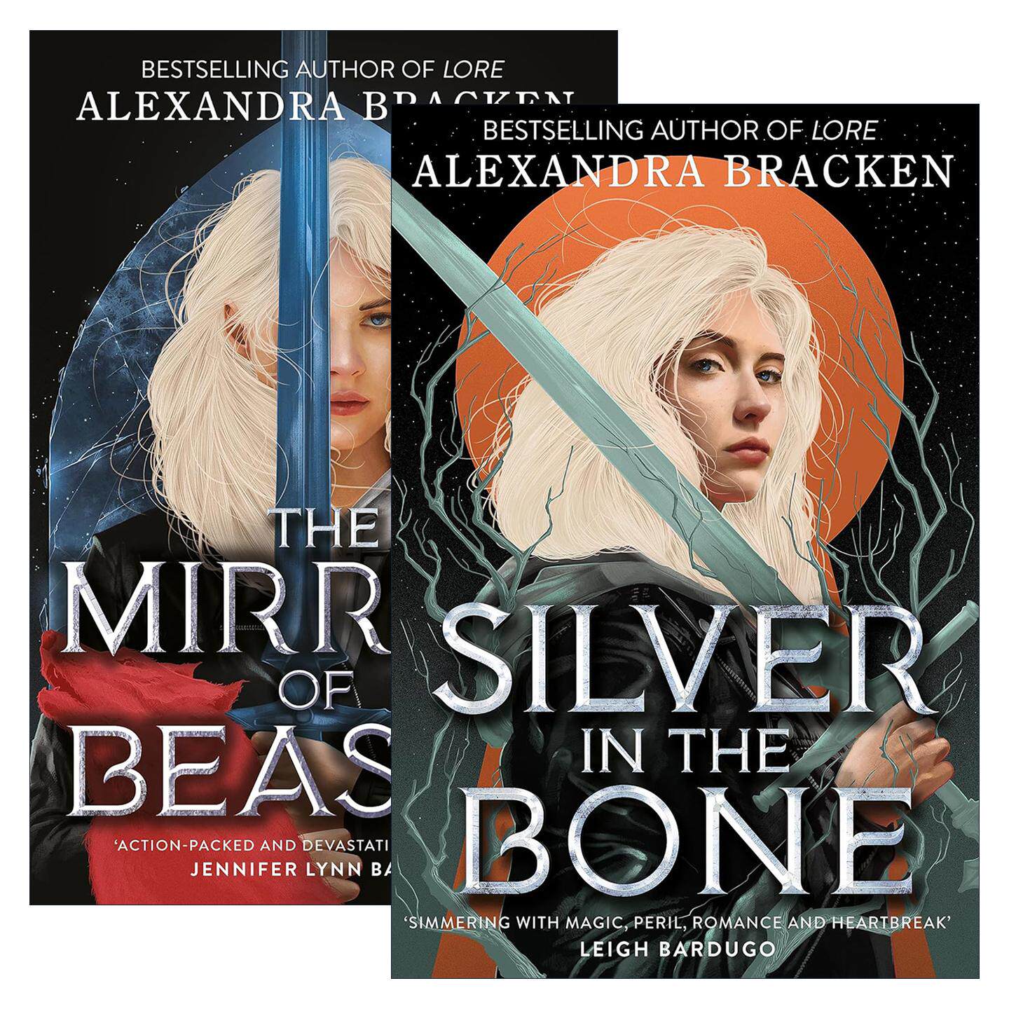 英文原版 Silver in the Bone 银骨系列2册 暗黑奇幻小说 Alexandra Bracken 亚瑟王的诅咒 野兽之镜 英文版 进口英语原版书籍
