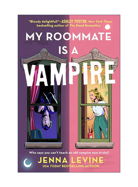 英文原版 My Roommate Is a Vampire 我的室友是吸血鬼 浪漫喜剧小说 Jenna Levine 英文版 进口英语原版书籍