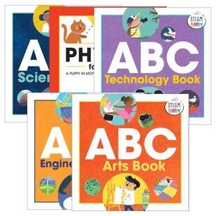 英文原版 STEAM Baby for Infants and Toddlers 幼儿儿童启蒙认知绘本5册 英文版 进口英语原版书籍