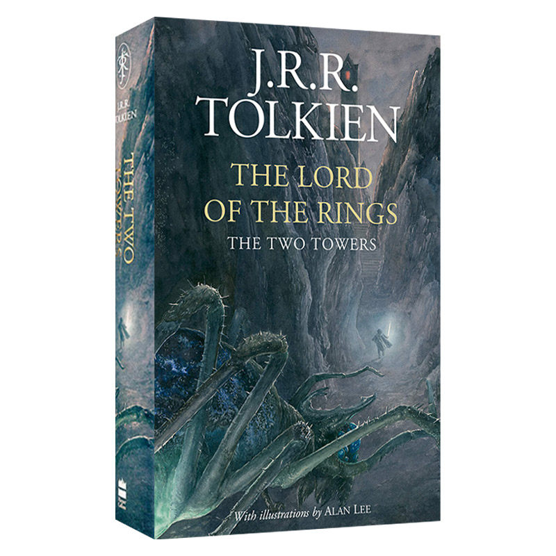 英文原版小说 The Lord Of The Rings 2 — The Two Towers 指环王2 精装水彩插画版 英文版 进口英语原版书籍