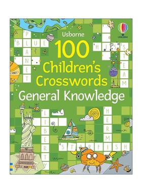 英文原版 100 Children's Crosswords General Knowledge 100个儿童填字游戏 常识 益智游戏 英文版 进口英语原版书籍