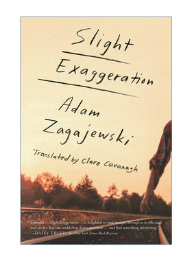 Slight Exaggeration 轻描淡写 扎加耶夫斯基文集进口原版英文书籍