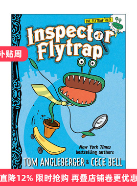 英文原版 Inspector Flytrap 捕蝇草探长系列1 儿童章节桥梁推理故事书 Tom Angleberger 英文版 进口英语原版书籍