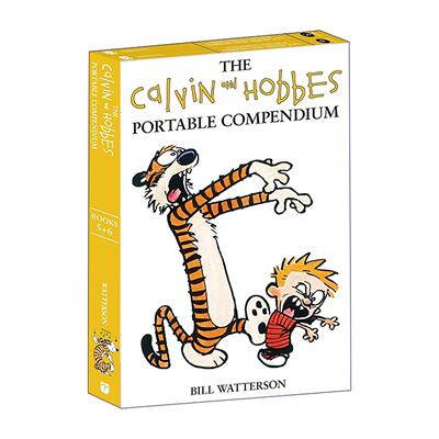 英文原版 The Calvin And Hobbes Portable Compendium Set 3 卡尔文与霍布斯 便携式漫画2册装 英文版 进口英语原版书籍