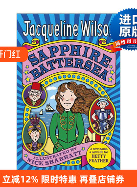 英文原版 Sapphire Battersea 小羽毛海蒂2 杰奎琳·威尔逊经典儿童故事书 英文版 进口英语原版书籍