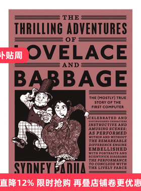 英文原版 The Thrilling Adventures of Lovelace and Babbage 洛夫莱斯和巴贝奇的惊奇冒险 漫画小说 世界上第一台计算机的故事