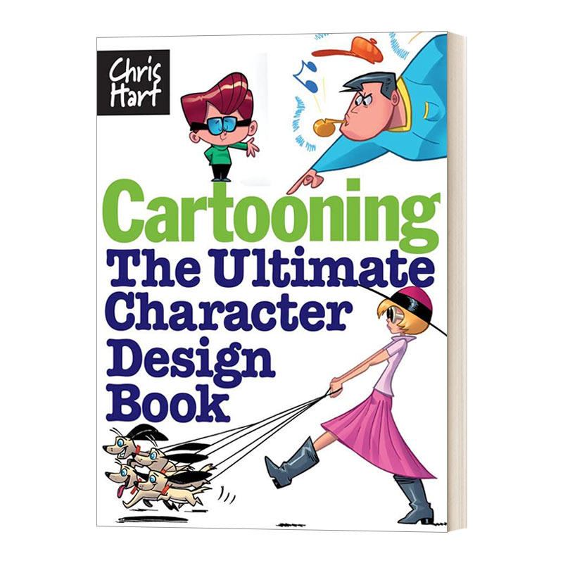 英文原版 Cartooning  漫画风格人物绘画技巧 英文版 进口原版英文书籍