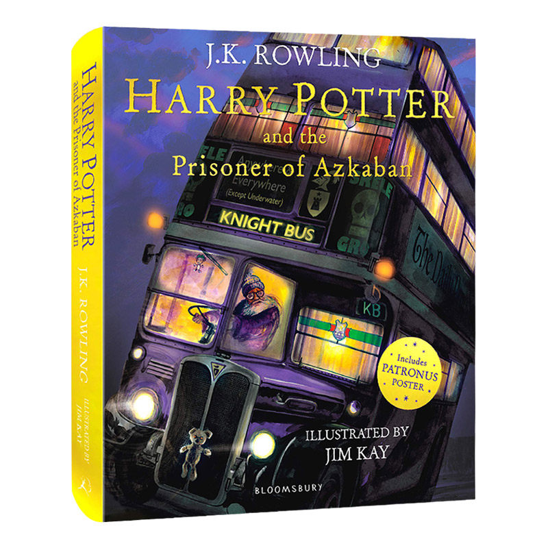 哈利波特与阿兹卡班的囚徒 Harry Potter and the Prisoner of Azkaban 英文原版 彩绘平装版 JK罗琳 英文版进口英语书籍