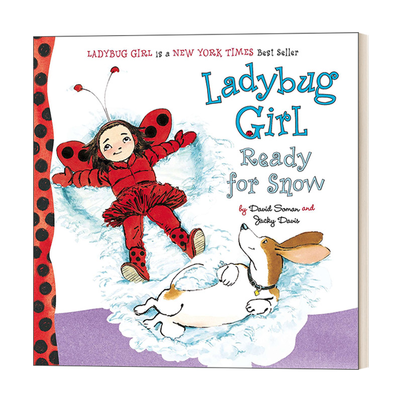 英文原版 Ladybug Girl Ready for Snow 瓢虫女孩准备好下雪了 亲子幼儿绘本 纸板书 David Soman 英文版 进口英语原版书籍