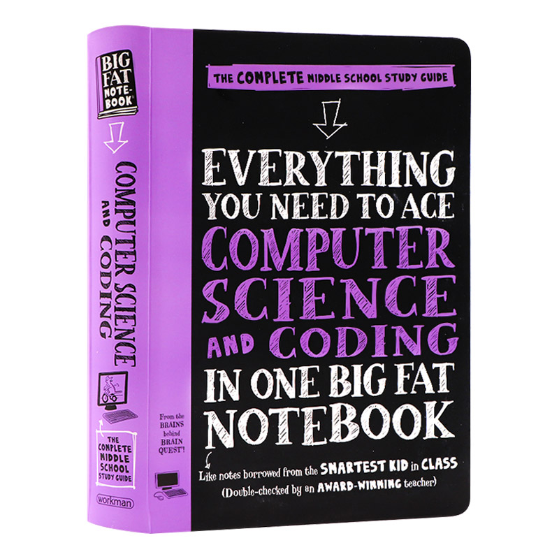美国少年学霸超级笔记 科学与编码 英文原版 Everything You Need to Ace Computer Science and Coding 计算机编程 英文版英语书
