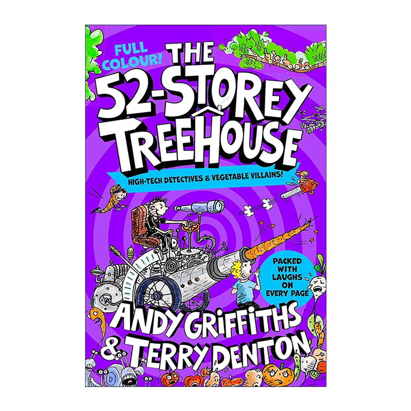 英文原版 The 52-Storey Treehouse 小屁孩树屋历险记 52层的树屋故事 儿童动作冒险章节桥梁书 全彩版 英文版 进口英语原版书籍