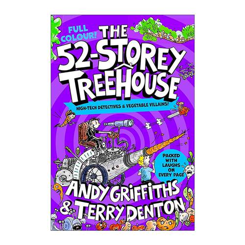英文原版 The 52-Storey Treehouse 小屁孩树屋历险记 52层的树屋故事 儿童动作冒险章节桥梁书 全彩版 英文版 进口英语原版书籍
