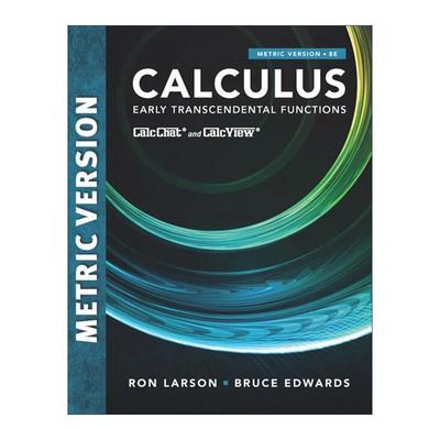 英文原版 Calculus Early Transcendental Functions International Metric Edition 微积分 第8版 Larson拉森 进口英语原版书籍