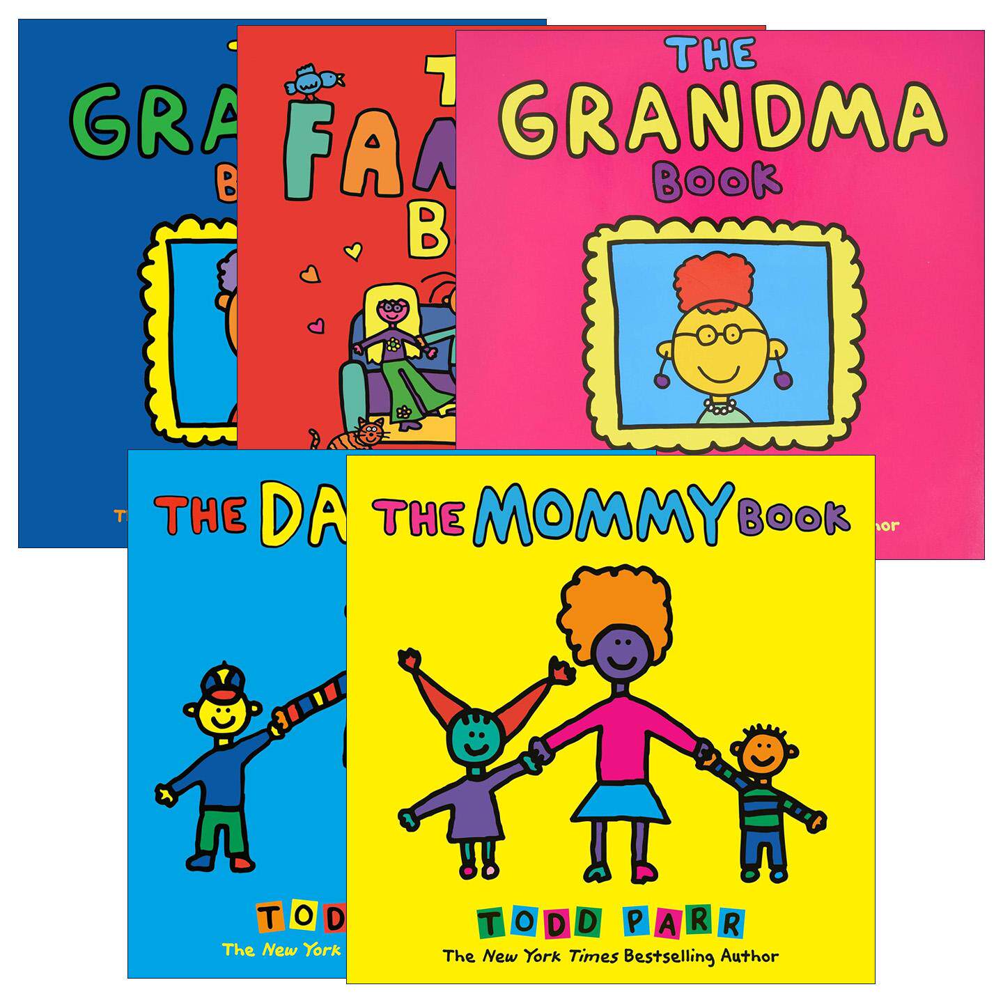 英文原版 Todd Parr Classics 家庭之书系列5册 儿童情商亲子启蒙绘本 家庭成长教育读物 情感认知 英文版 进口英语原版书籍