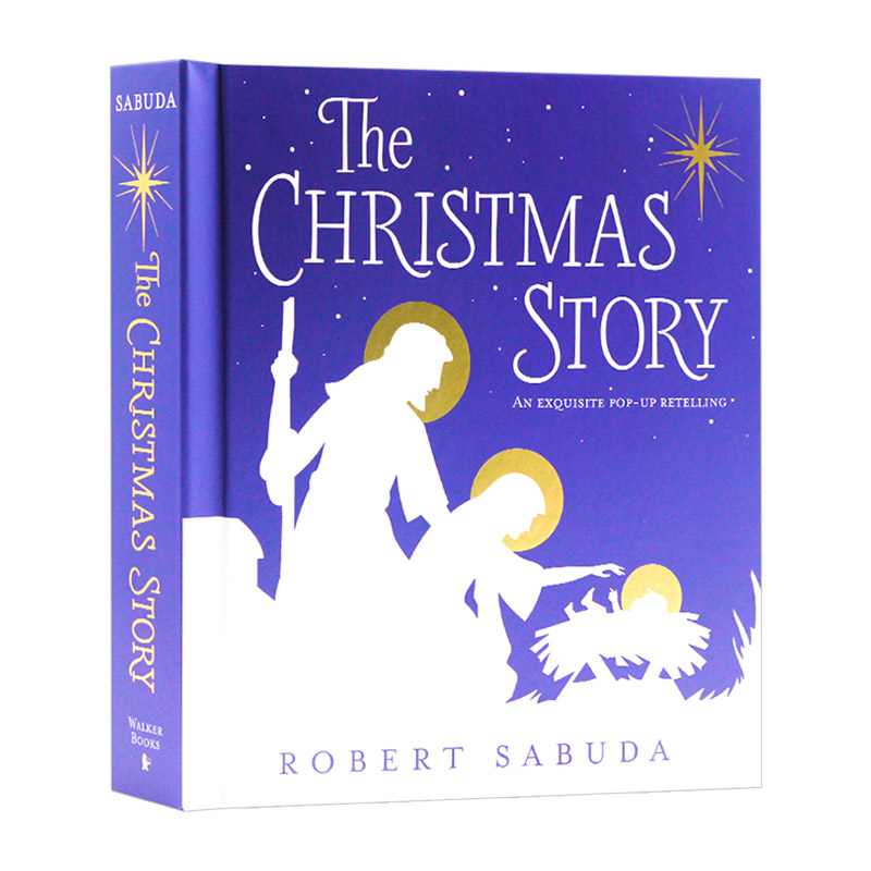 圣诞故事 The Christmas Story 英文原版绘本 精装立体翻翻书 儿童英语启蒙读物 Robert Sabuda 进口英语书 Walker Books